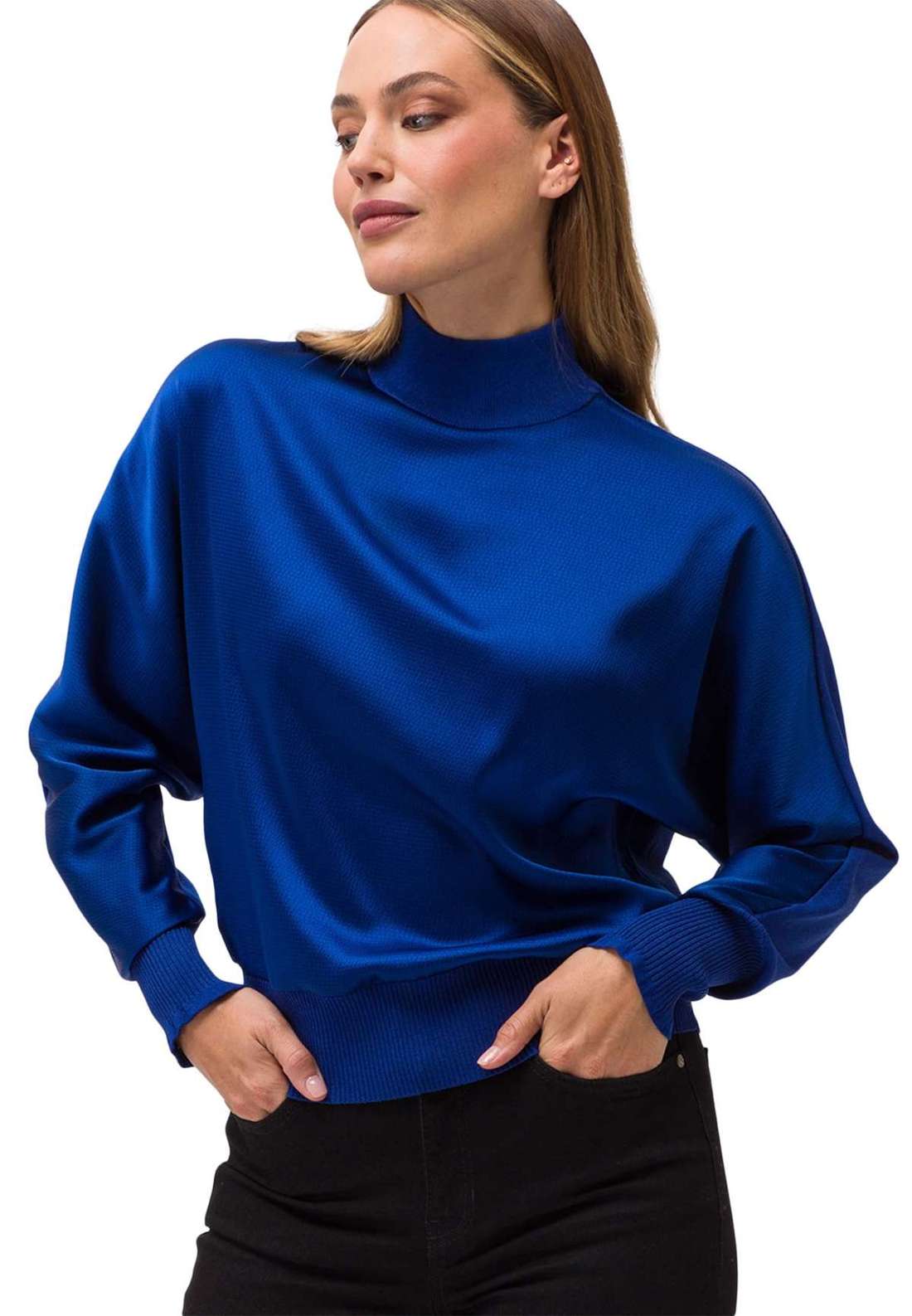 Вязаный свитер zero Pullover glänzende Vorderseite