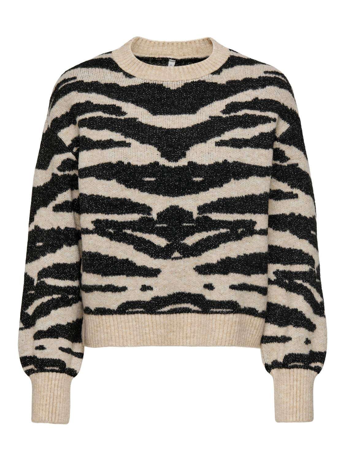 Свитер с круглым вырезом ONLAMBER LS JQ O-NECK GLITTER KNT