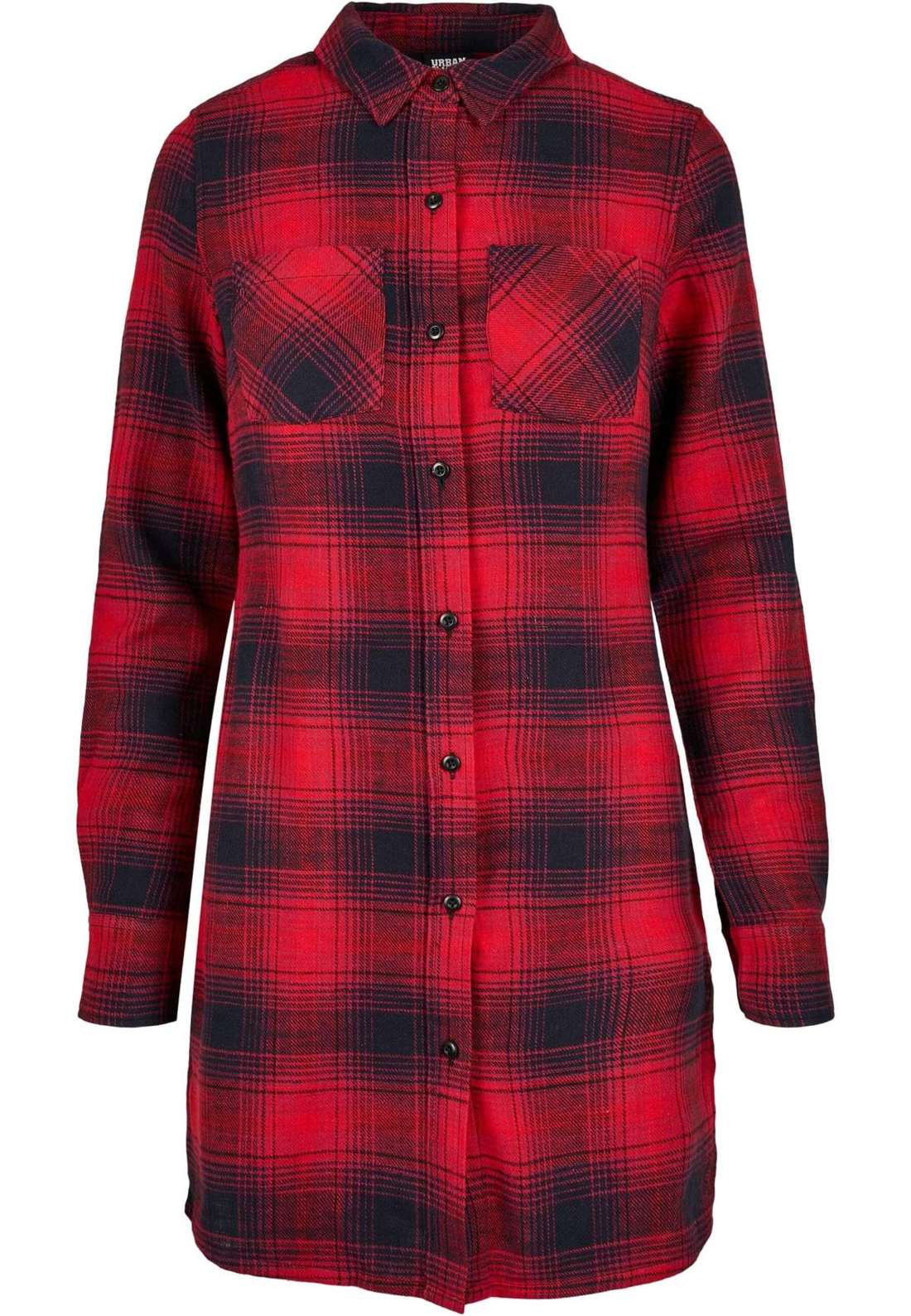 Платье-рубашка Urban Classics Damen Ladies Check Shirt Dress