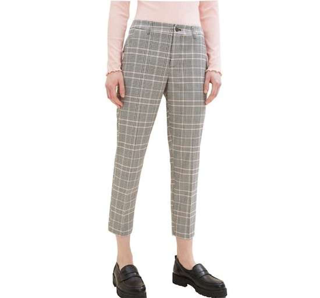 Брюки 7/8 с клетчатым узором