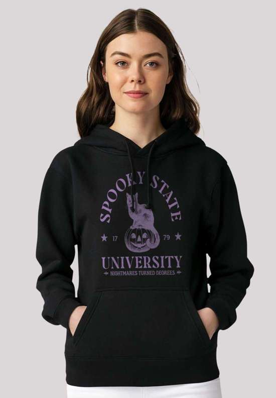 Толстовка с капюшоном Halloween University Spooky state cat