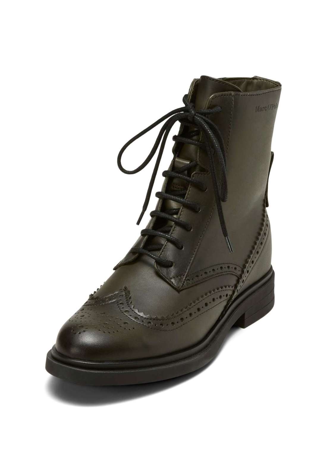 Ботильоны im Brogue-Style mit Innenzipper