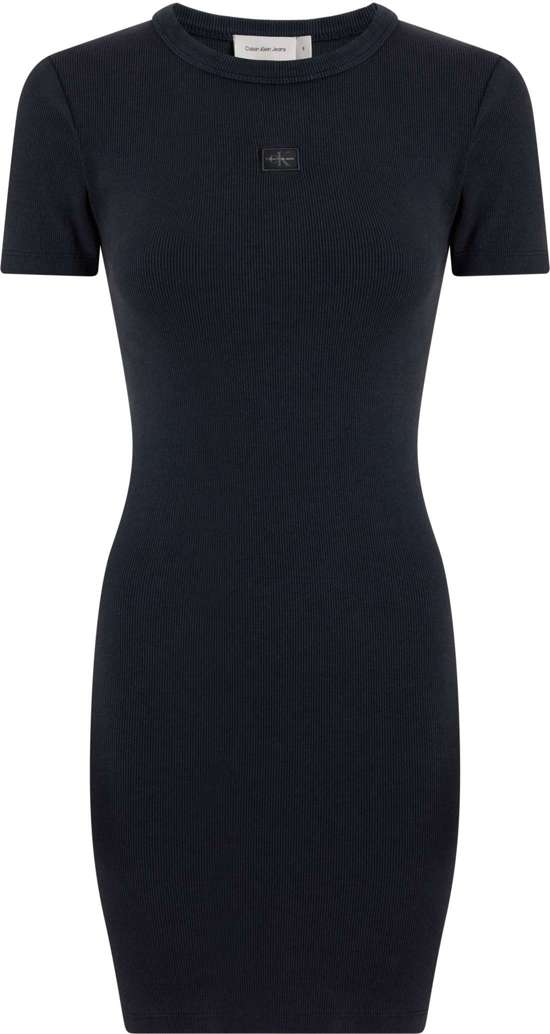 Платье-рубашка стираного вида WASHED WOVEN LABEL RIB DRESS