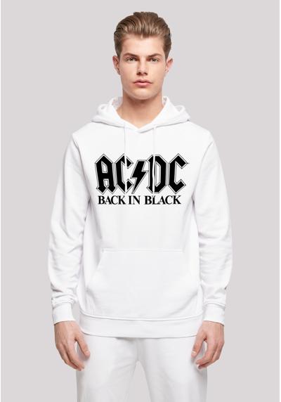 Толстовка с капюшоном ACDC Rock Band Back In Black Logo