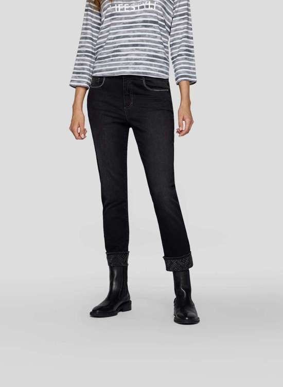 Брюки из джерси Trendige 7/8-Jeans mit Strass-Details
