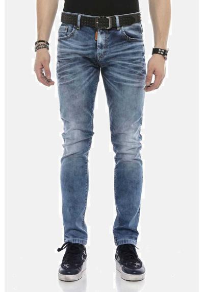 Джинсы обычного кроя в модном поношенном стиле Jeans