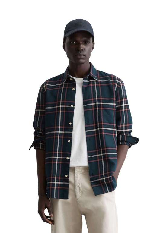 Рубашка с длинным рукавом aus karierter Bio-Baumwolle