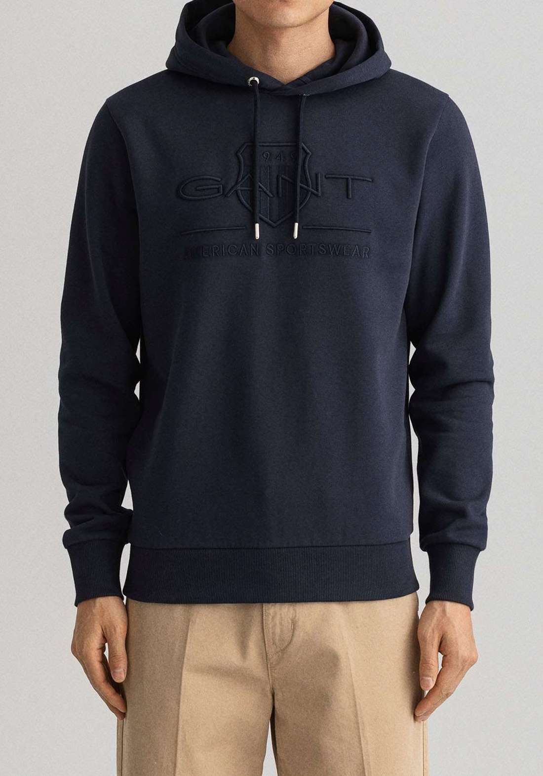 Толстовка с капюшоном и манжетами на рукавах и подоле. TONAL ARCHIVE SHIELD