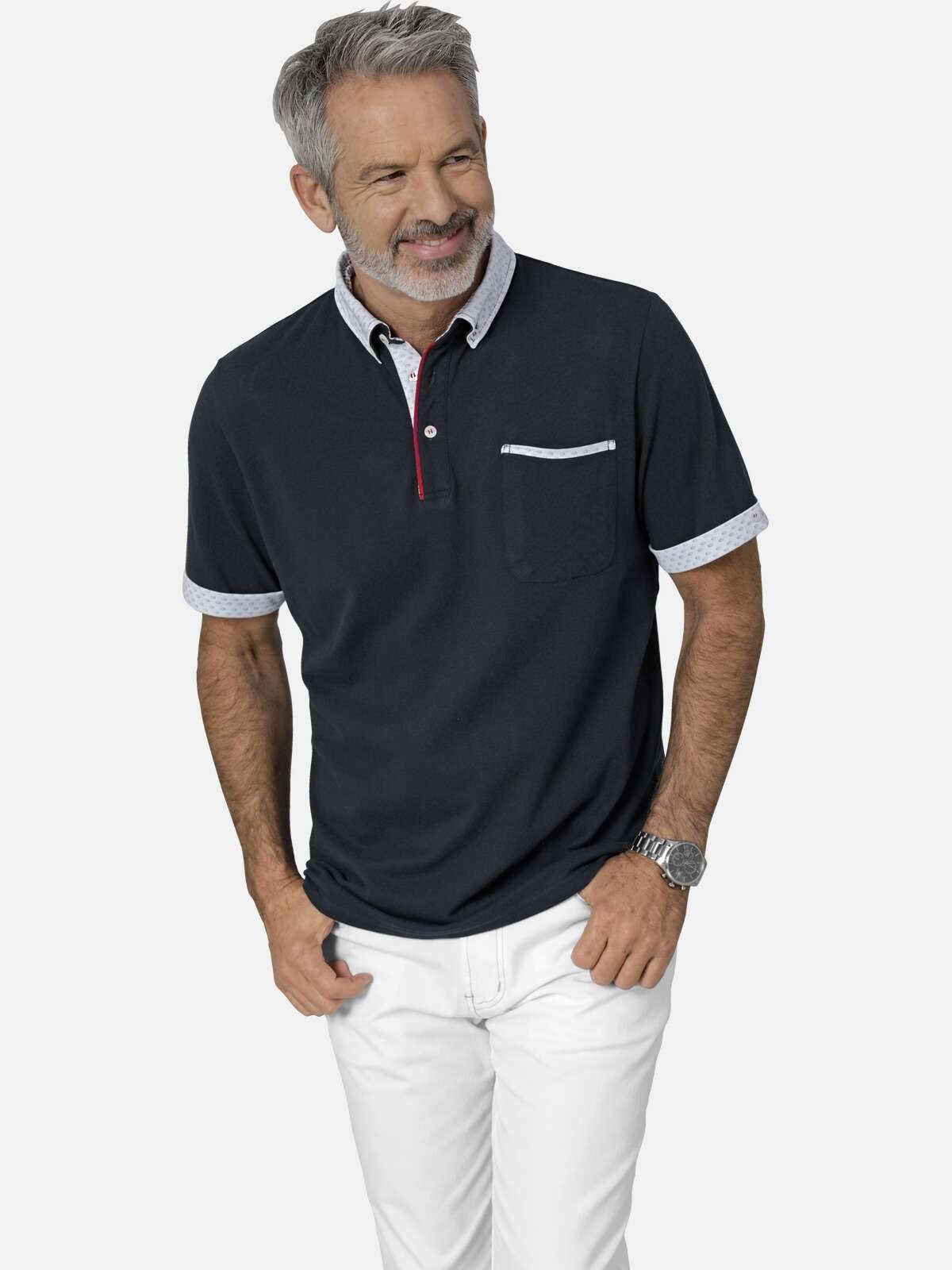 Рубашка-поло с нагрудным карманом Poloshirt FIOREZZENTO