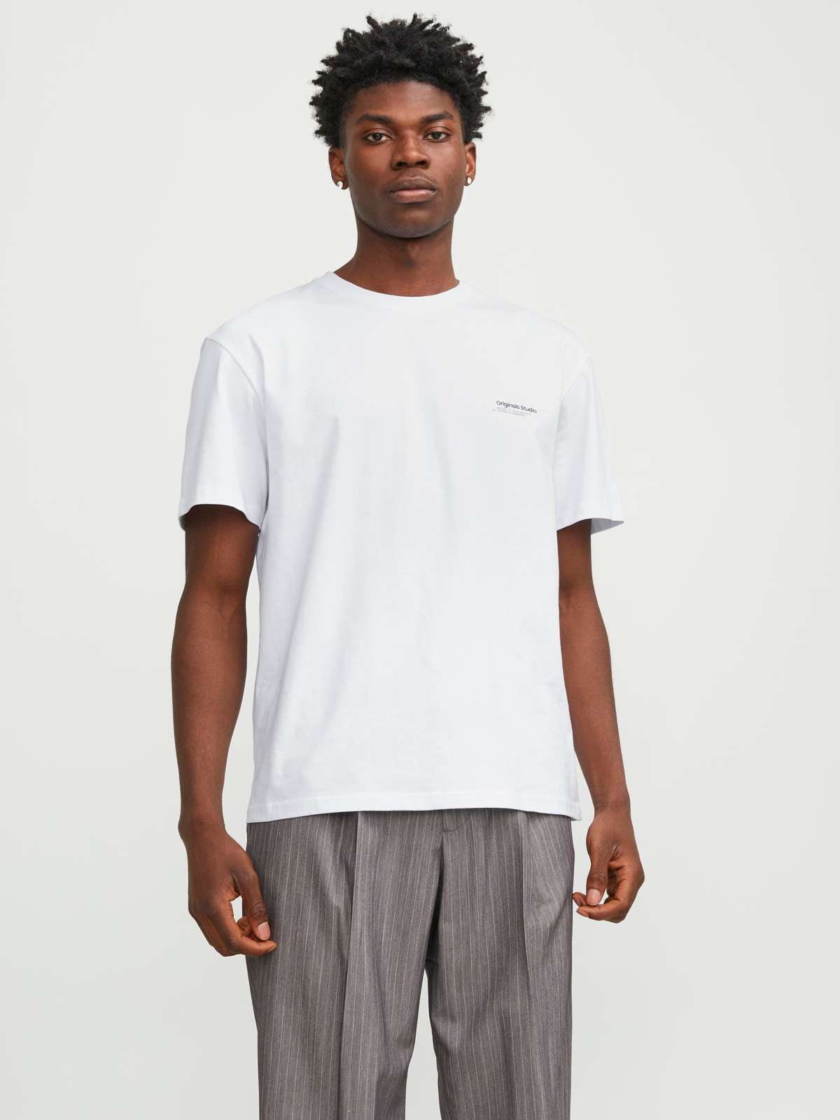 рубашка с круглым вырезом JORVESTERBRO BACK TEE SS CREW NECK SN