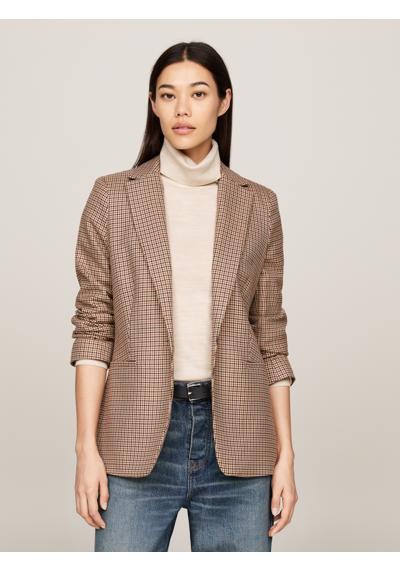 Короткий пиджак в клетку CORE CHECK REGULAR SB BLAZER