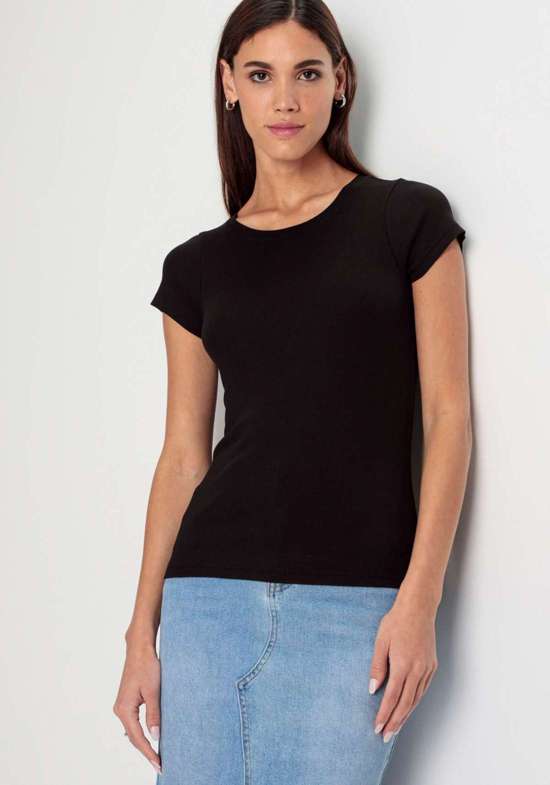 Рубашка с круглым вырезом в рубчик - НОВАЯ КОЛЛЕКЦИЯ