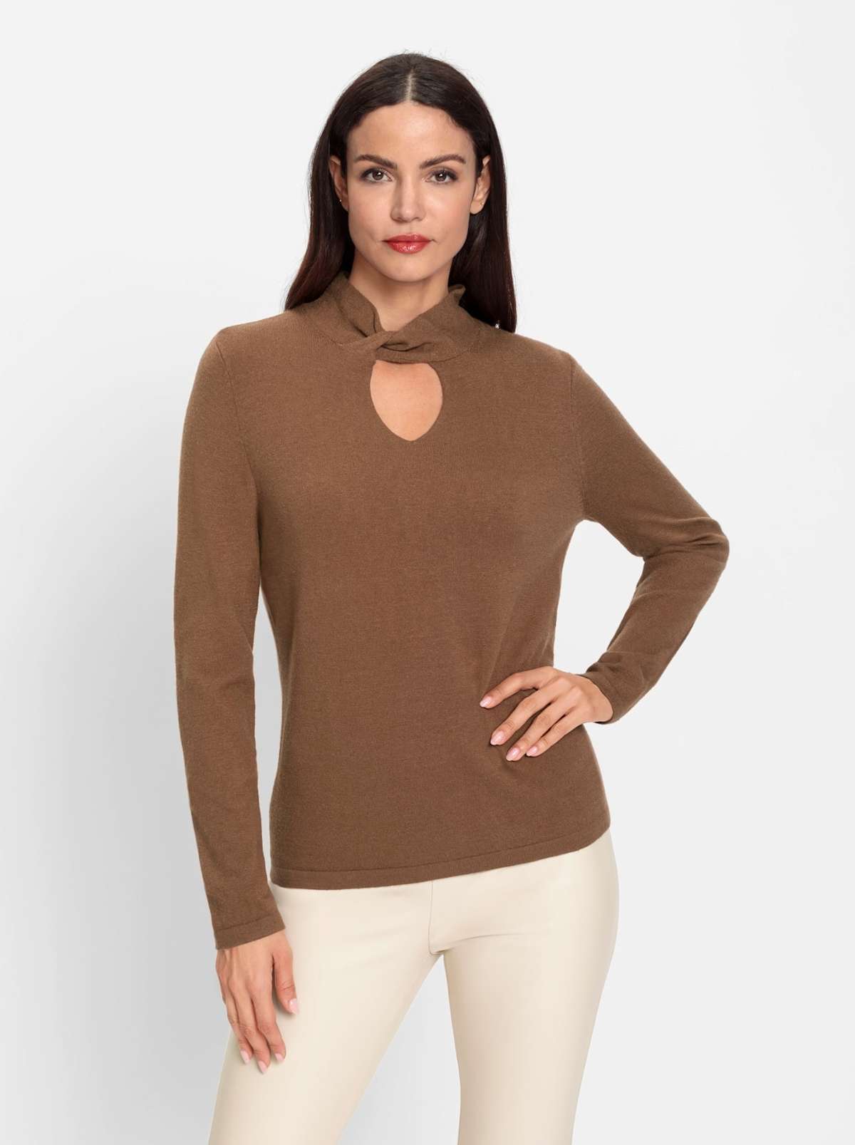 Свитер с воротником-стойкой Pullover