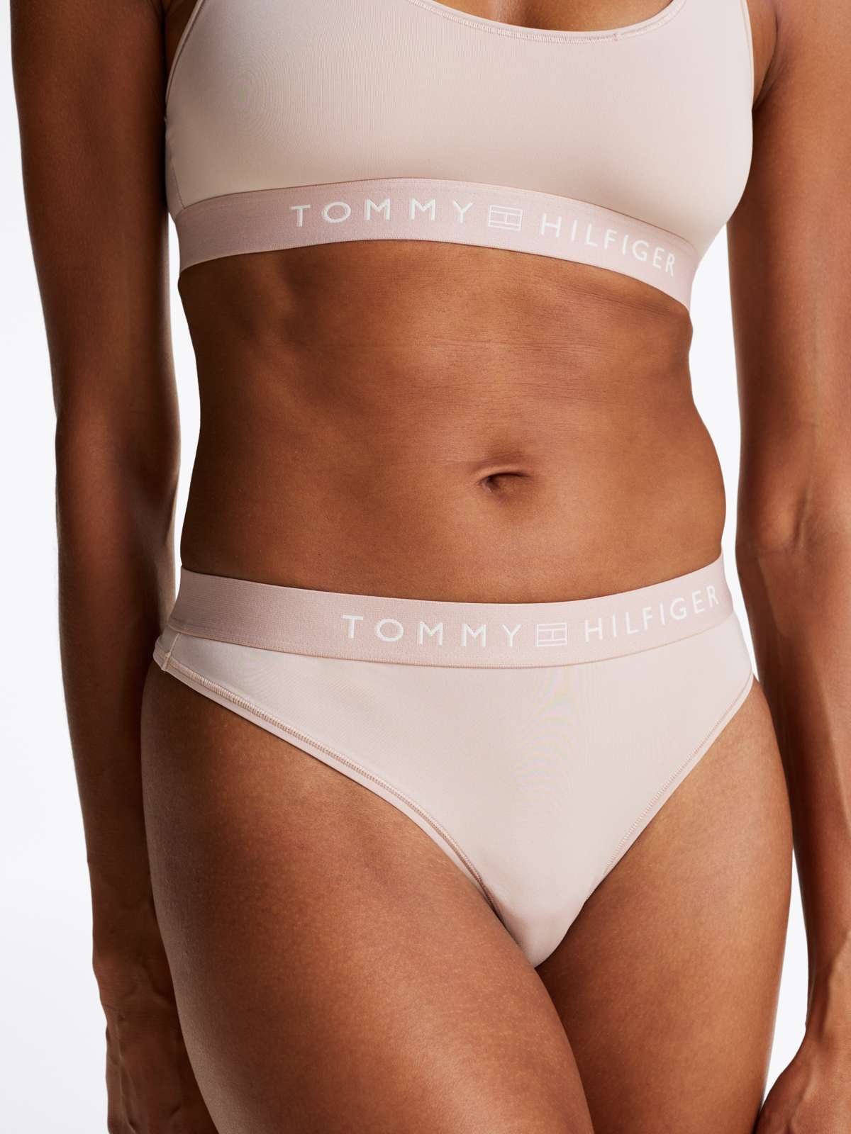 Трусики с логотипом на поясе THONG (EXT. SIZE)
