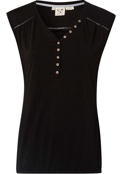 Блузка-рубашка с декоративной планкой на пуговицах