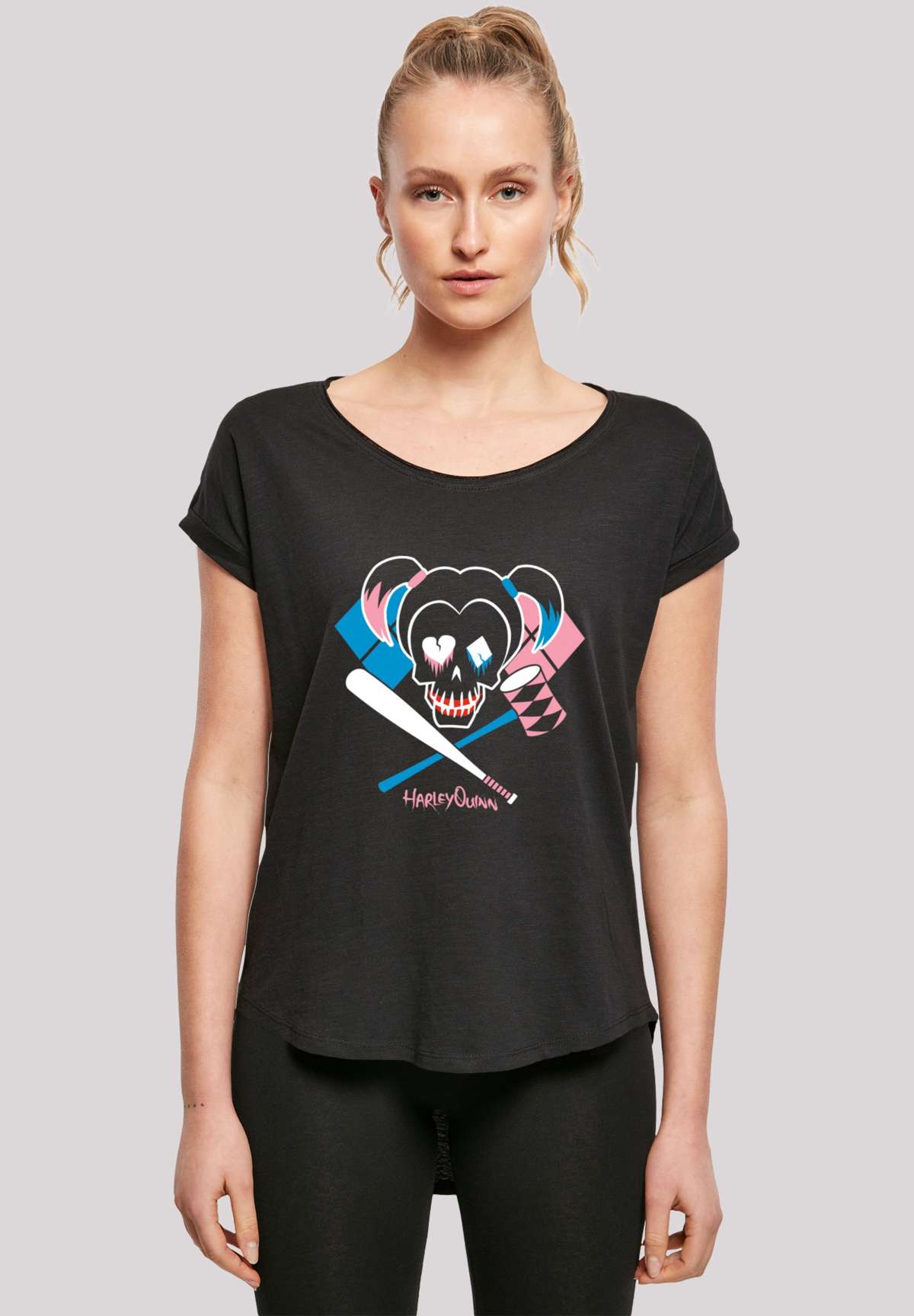 футболка Suicide Squad Harley Quinn Skull Emblem
