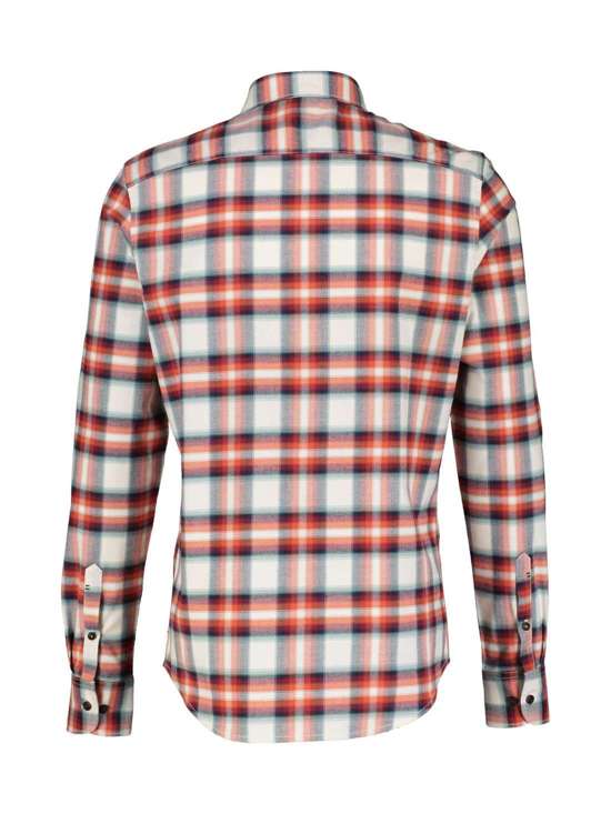 Рубашка в клетку LERROS Herren Langarmhemd in weicher Flanellqualität