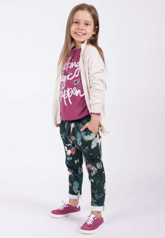 Спортивные брюки со стильным принтом по всей поверхности