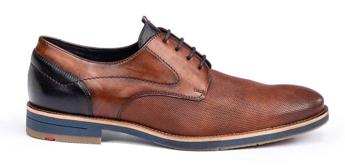 Туфли на шнуровке с модными цветными вставками. Harris