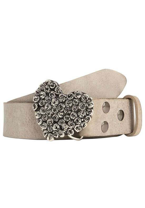 Кожаный ремень со сменной застежкой. Auster Muschel Rosé