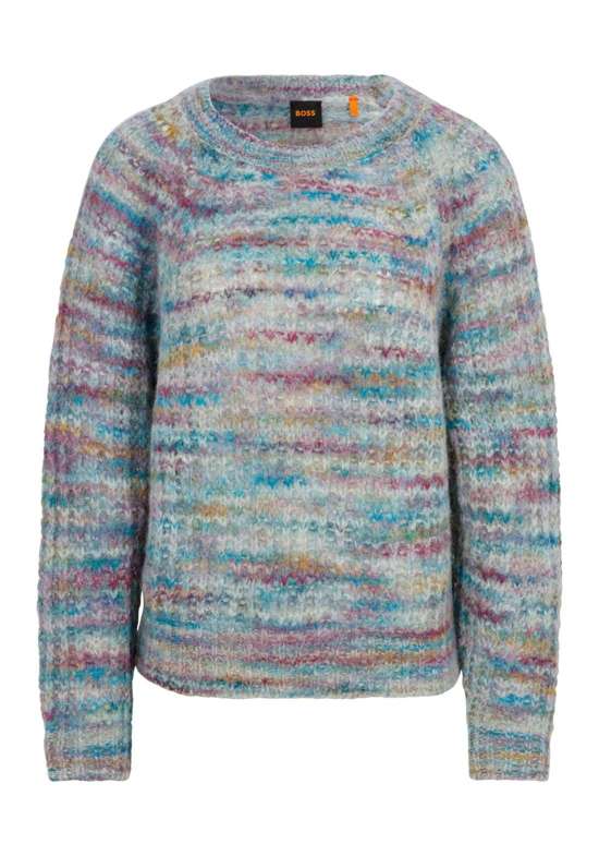 Вязаный свитер с круглым вырезом C_Fiambella 102