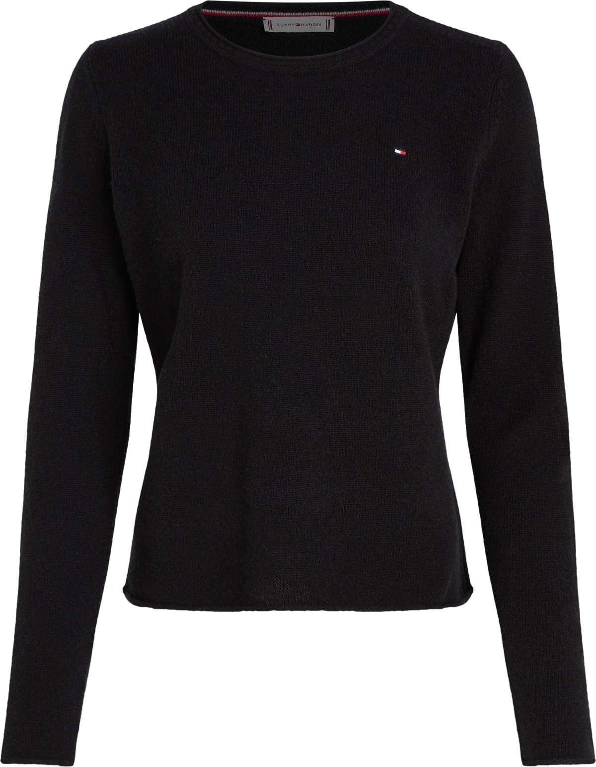 Вязаный свитер с вышивкой логотипа SOFT WOOL C-NK SWEATER