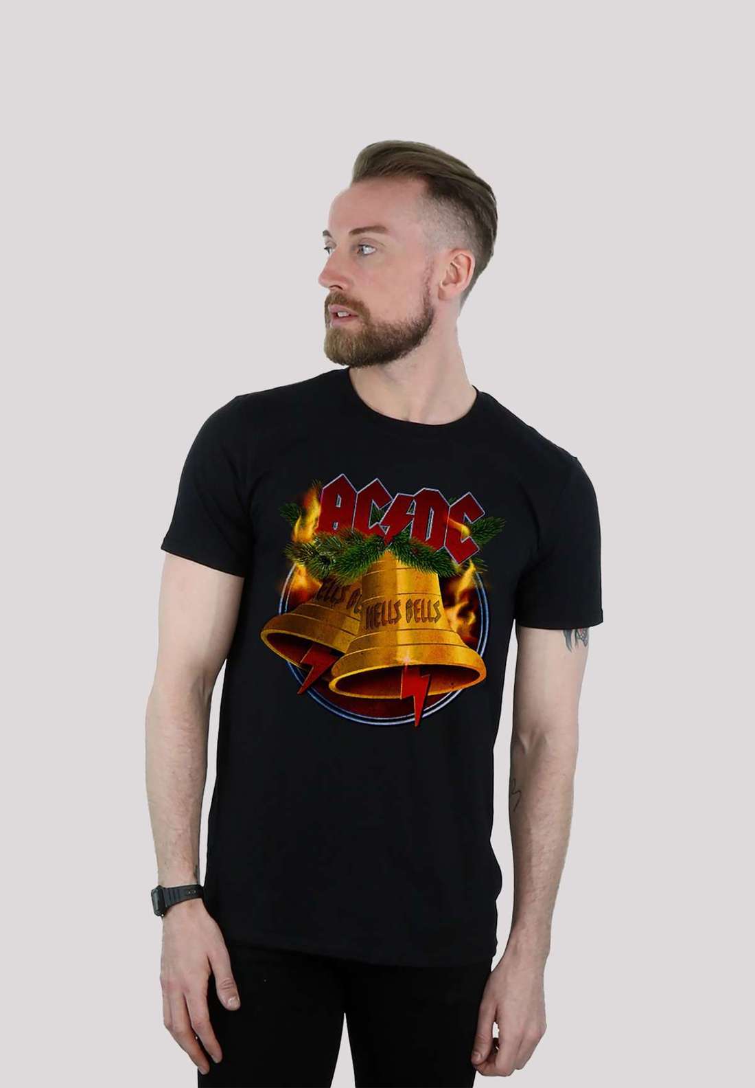 футболка ACDC Christmas Hells Bells fur Kinder & Herren