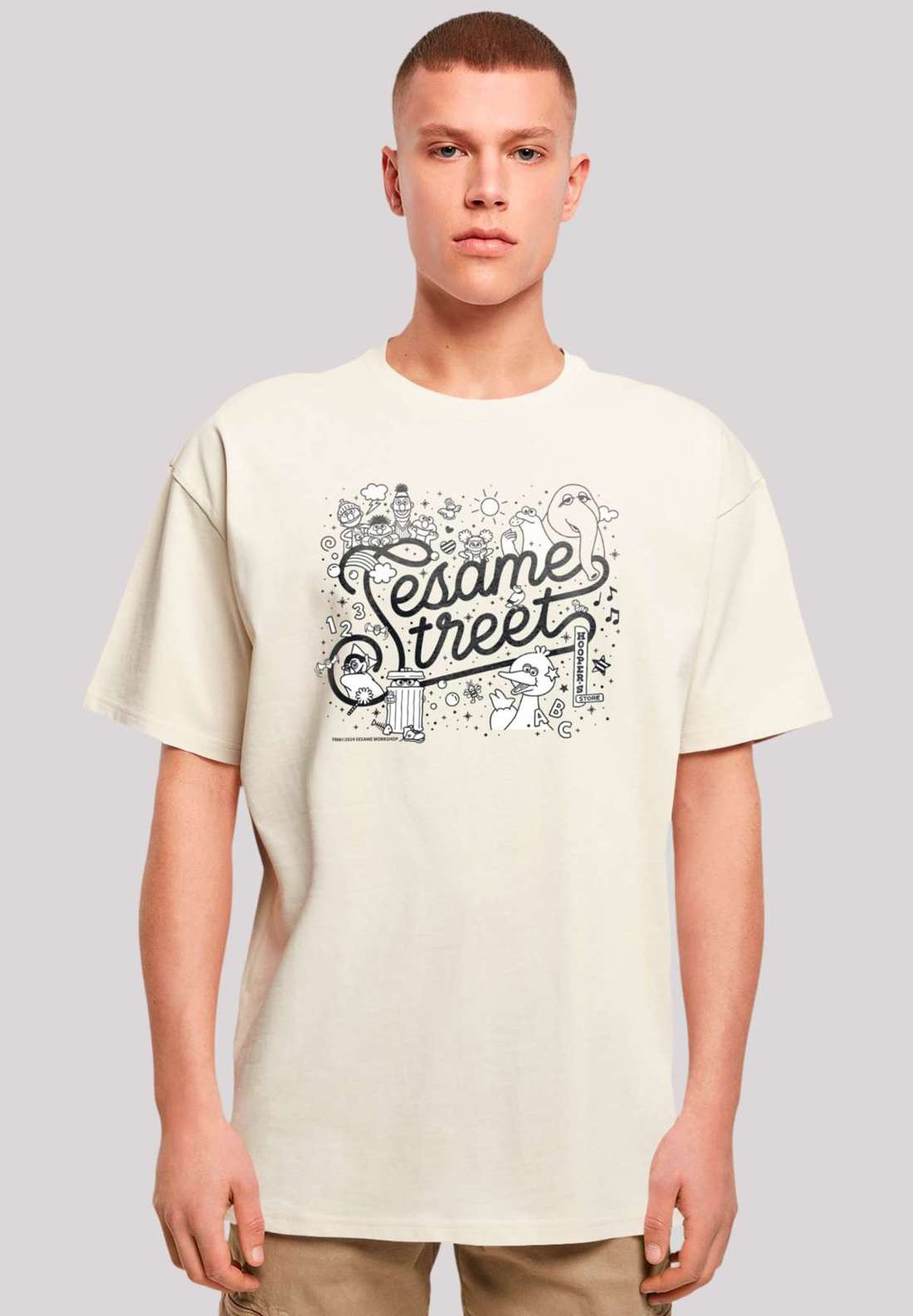 футболка Sesamstraße Collage Black & White