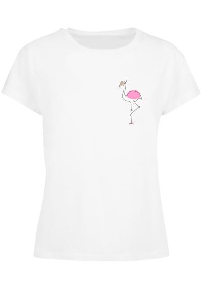 футболка Damen Ladies Flamingo Box Tee