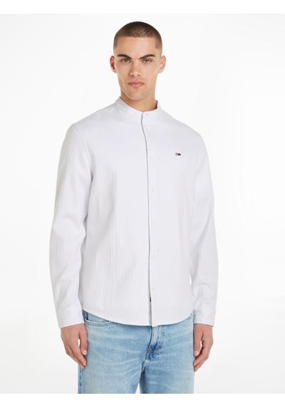 Фланелевая рубашка с коротким воротником стойкой. TJM REG MAO FLANNEL SHIRT