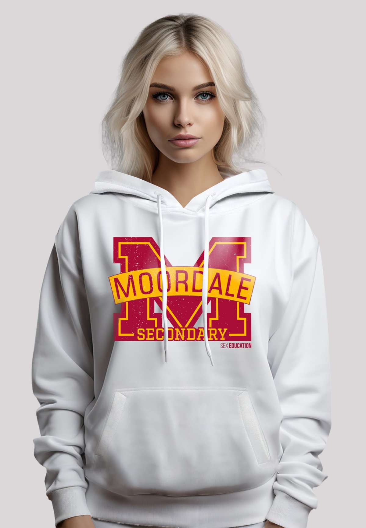 Толстовка с капюшоном Sex Education Moordale Cracked M 2 Netflix