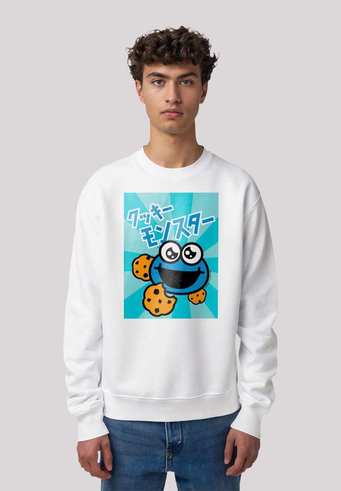 толстовка Sesamstraße Cookie Monster Anime