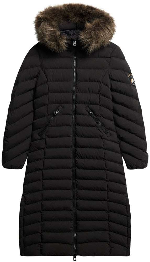 Стеганая куртка Fuji Faux Fur Hooded Longline