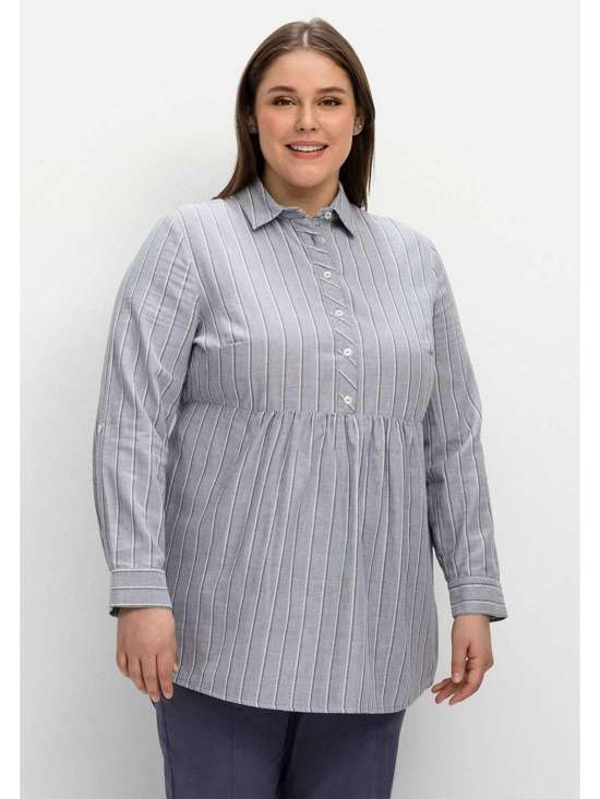 Туника с разделительным швом на талии. Große Größen