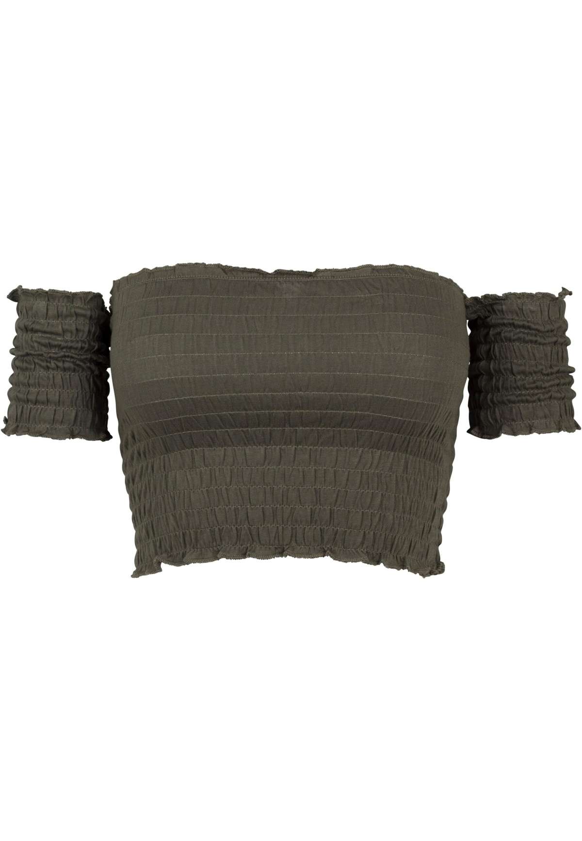 Мышечная рубашка Urban Classics Damen Ladies Cropped Cold Shoulder Smoke Top