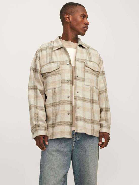 Рубашка с длинным рукавом JORVESTERBRO CHECK OVERSHIRT LS SN