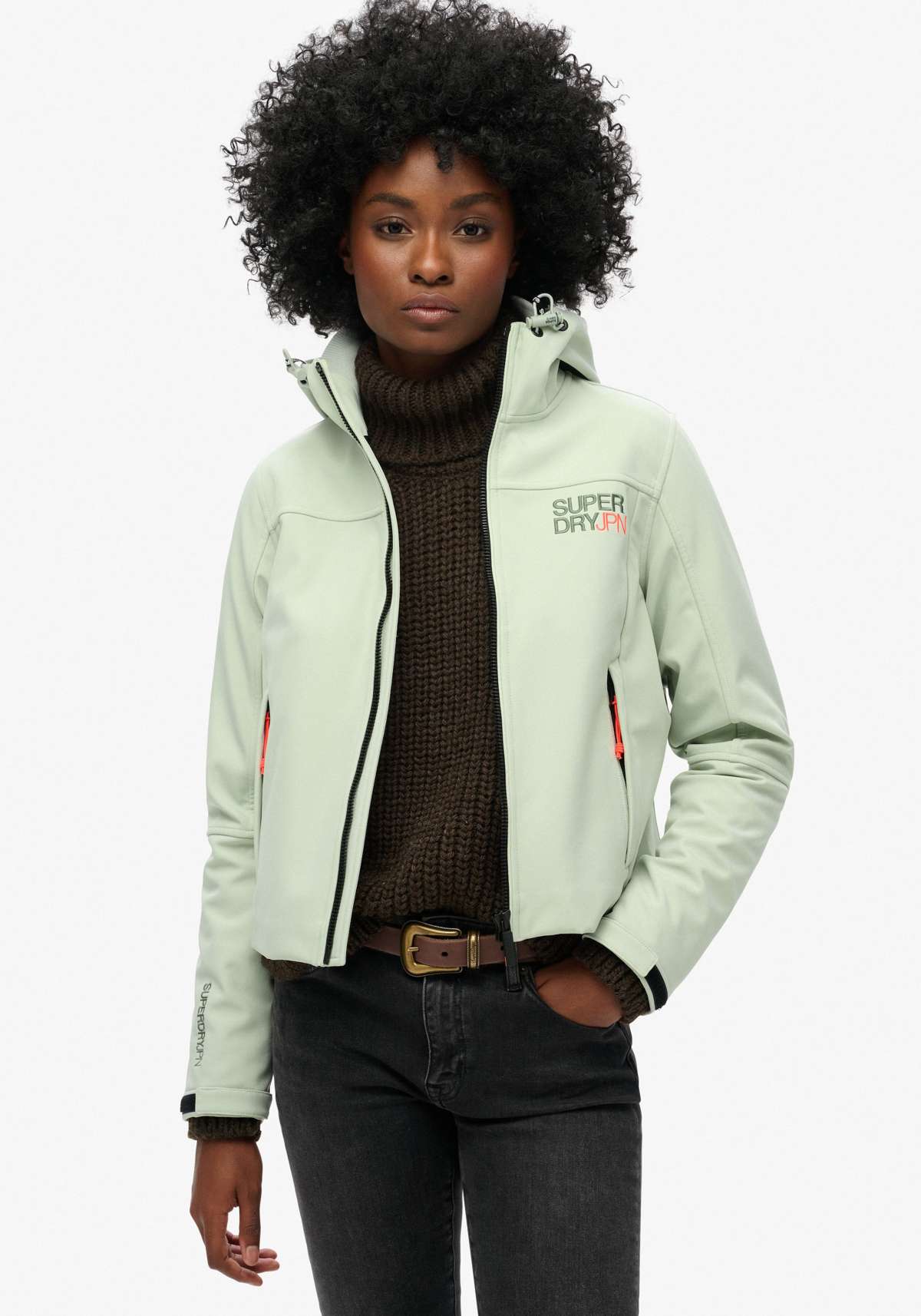 Уличная куртка с капюшоном HOODED SOFT SHELL TREKKER JKT
