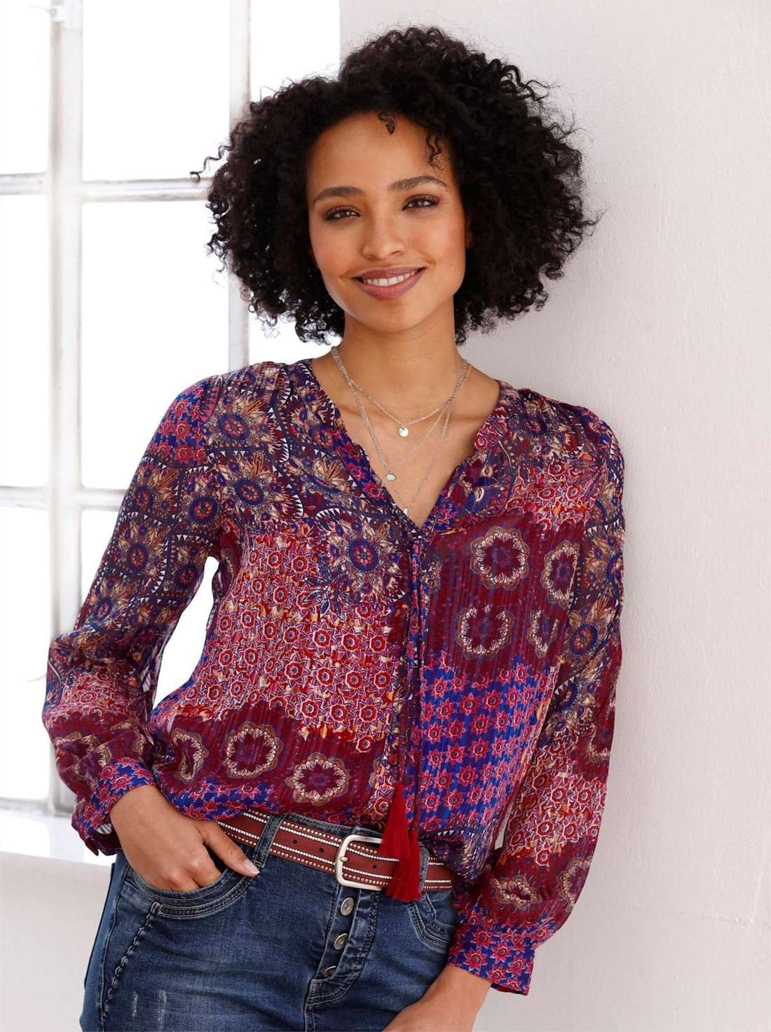 Блузка с принтом