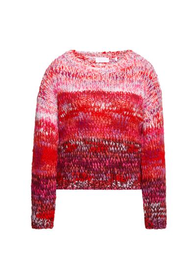 Свитер с круглым вырезом Crew neck with print yarn