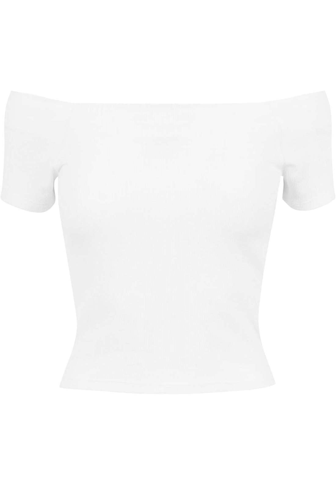 футболка Urban Classics Damen Ladies Off Shoulder Rib Tee