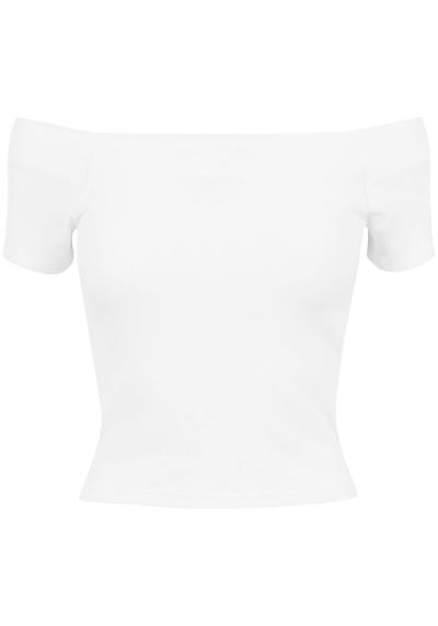 футболка Urban Classics Damen Ladies Off Shoulder Rib Tee