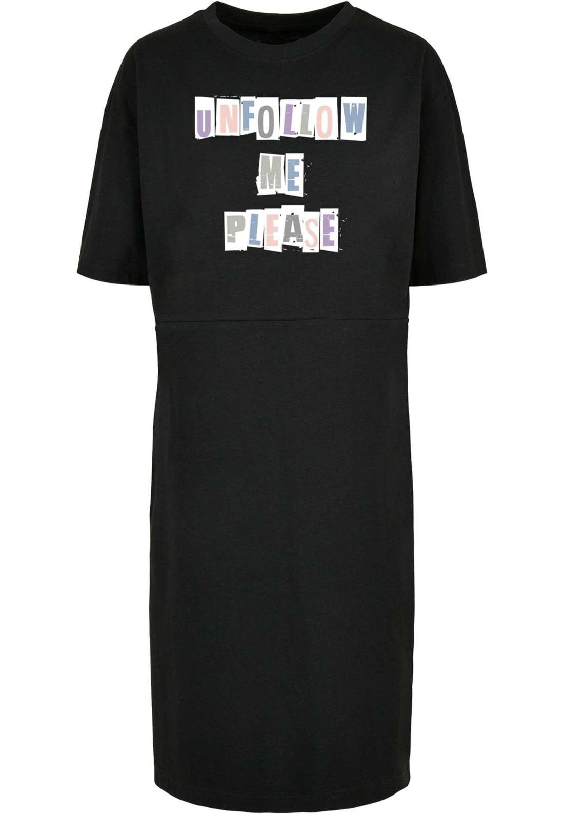 Платье-рубашка Damen Ladies Please Organic Oversized Slit Tee Dress