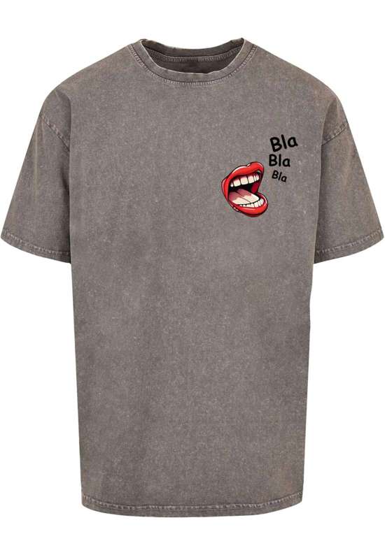 футболка Herren Bla Bla Bla Comic Acid Washed Oversized Tee