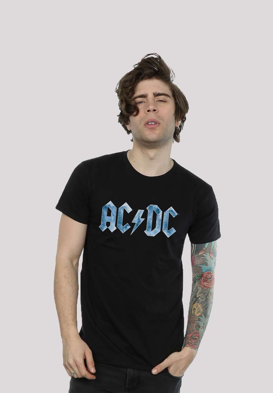 футболка ACDC Blue Ice Logo für Kinder & Herren