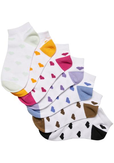 Базовые носки Urban Classics Unisex Recycled Yarn Heart Sneaker Socks 7-Pack