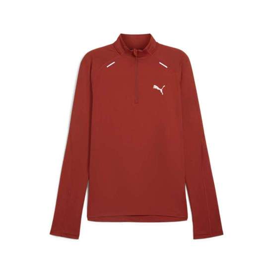 Беговая рубашка RUN CLOUDSPUN Top mit viertellangem Reißverschluss Herren