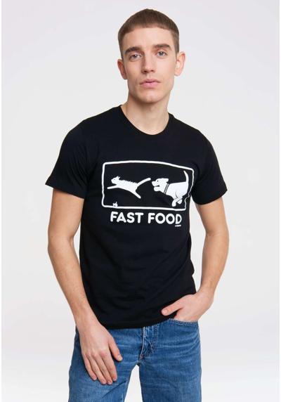 Футболка с забавным принтом FAST FOOD