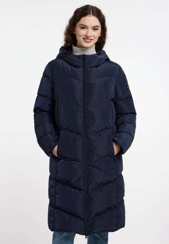 Длинное пальто с капюшоном Down-Like Coat / Willow