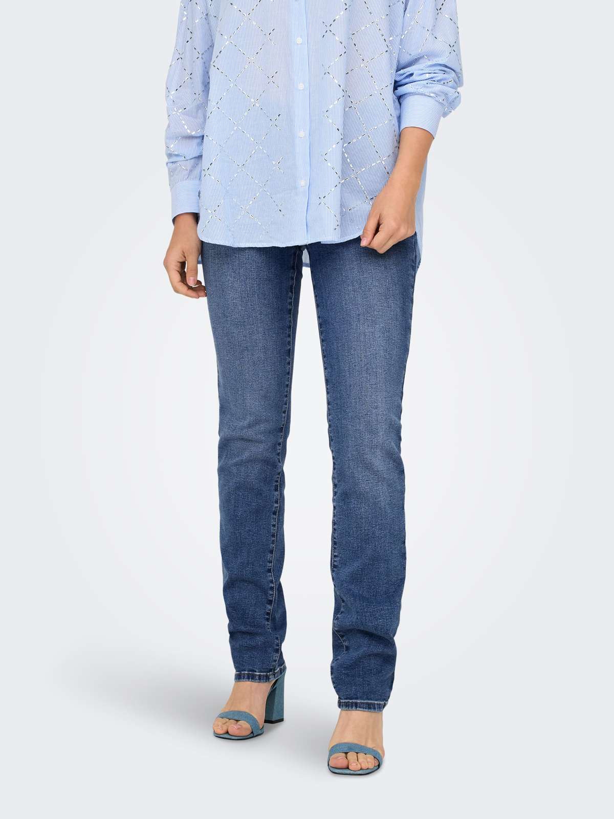 Джинсы узкого кроя ONLSUI MID SLIM DNM DIA451 NOOS