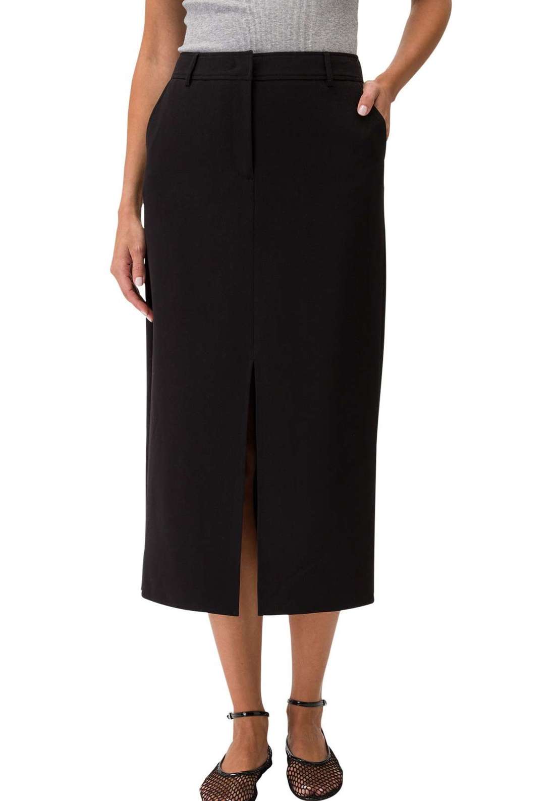 юбка-миди zero Midirock mit Schlitz